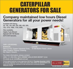 Generator for Rent in Lahore